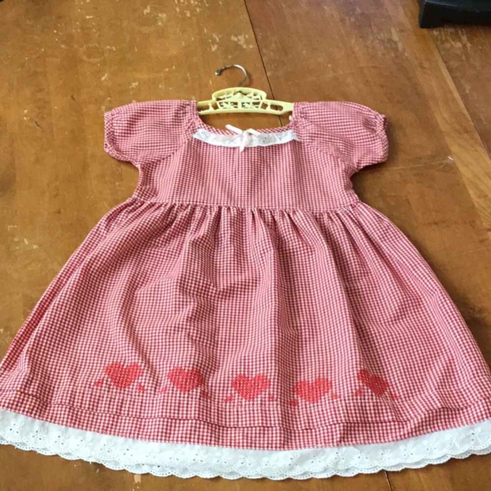 Vintage Buster Brown Valentine Heart Dress